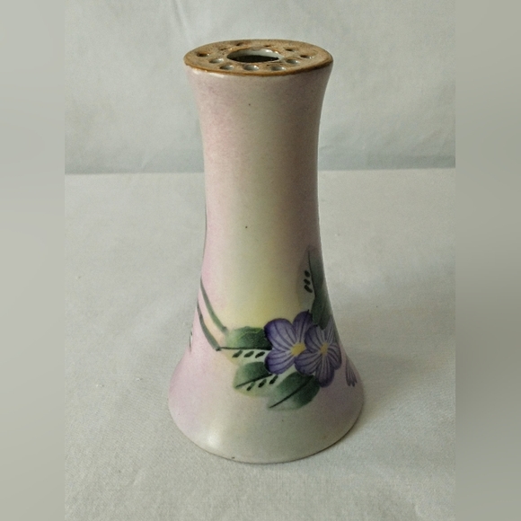 Antique Hand Painted Porcelain Gold Gilded Hat Pin Holder - PRISTINE - Picture 4 of 14